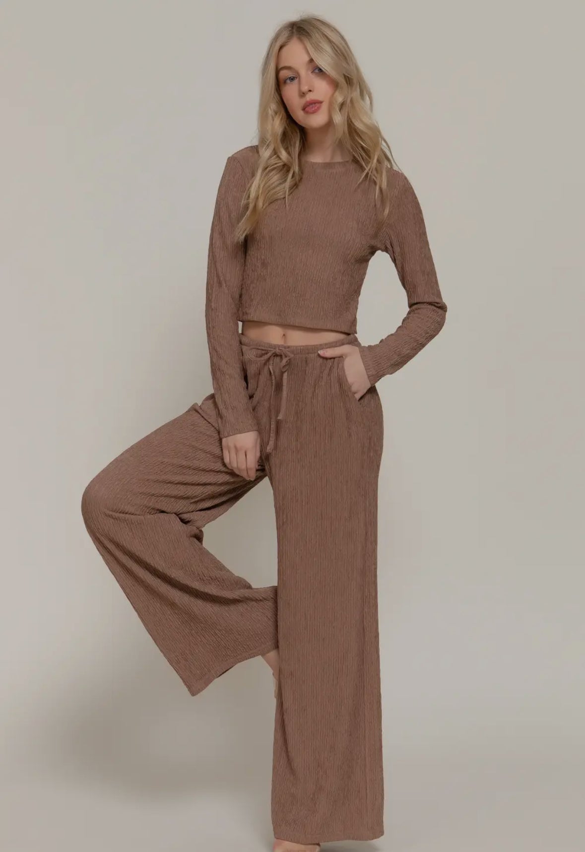 Long Sleeve Top & Long Pants Lounge Set