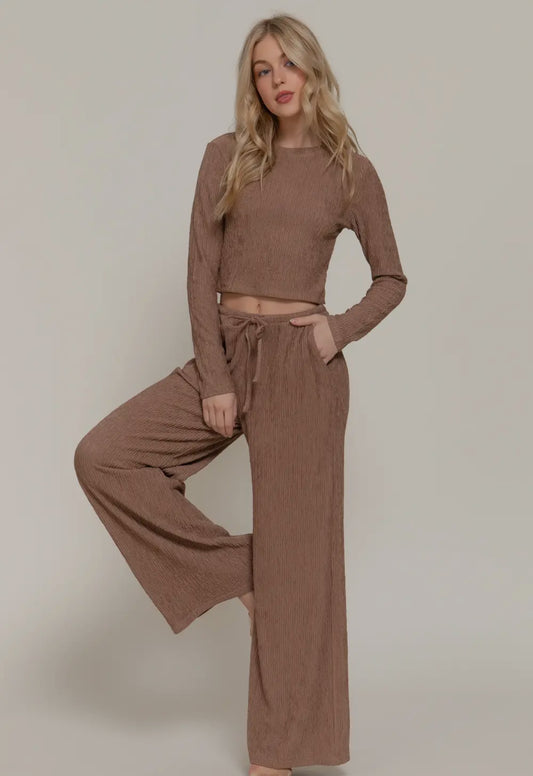 Long Sleeve Top & Long Pants Lounge Set